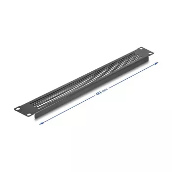Blindplatte DeLOCK 67035 Schwarz Metall 44 mm x 482 mm x 11 mm