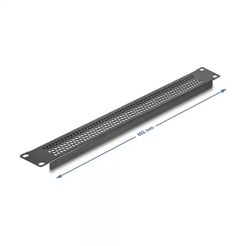 Blindplatte DeLOCK 67035 Schwarz Metall 44 mm x 482 mm x 11 mm