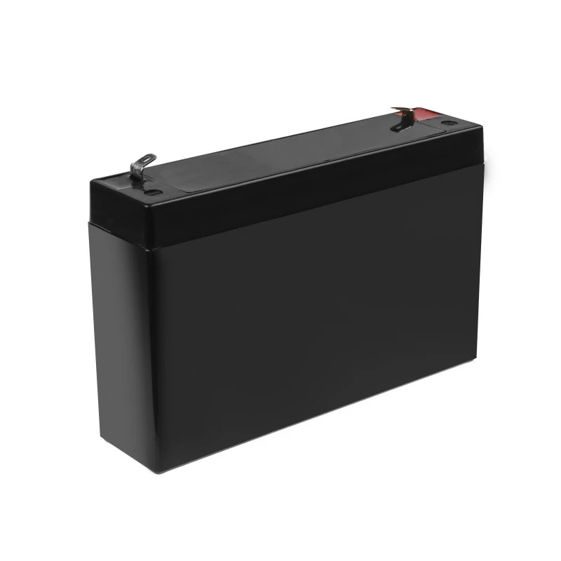 Wiederaufladbare versiegelte Blei-Säure-Batterie Grün Cell AGM12 6 V 7000 mAh Schwarz
