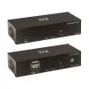 Eaton Tripp Lite Series DisplayPort-zu-HDMI über Cat6 Extender-Kit mit KVM-Unterstützung, 4K 60Hz, 4:4:4, USB, PoC, HDCP 2.2, bis zu 70 m, TAA - Erweiterung für Video/Audio, HDMI, Di