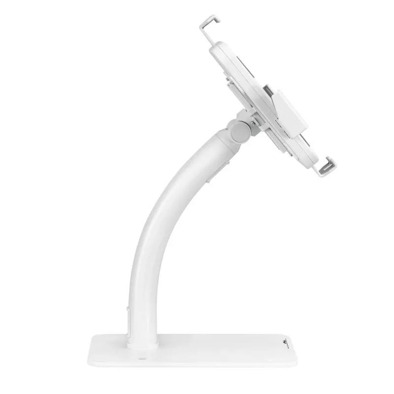 Tablet-Schreibtisch-/Wandhalterung MACLEAN MC-468W, weiß, für 7,9–11 Zoll Tablets, Klemm- und Montagesatz, neigungsverstellbar