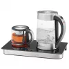 ProfiCook PC-TKS 1056 Wasserkocher 1,7 L Schwarz, Edelstahl, Transparent