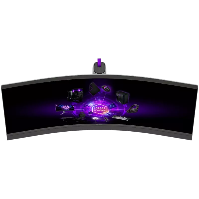 LORGAR 34MP1, UWQHD MiniLED Gaming Monitor Pro, 34'' (3440*1440) VA curved monitor, schwarz/milchgrau