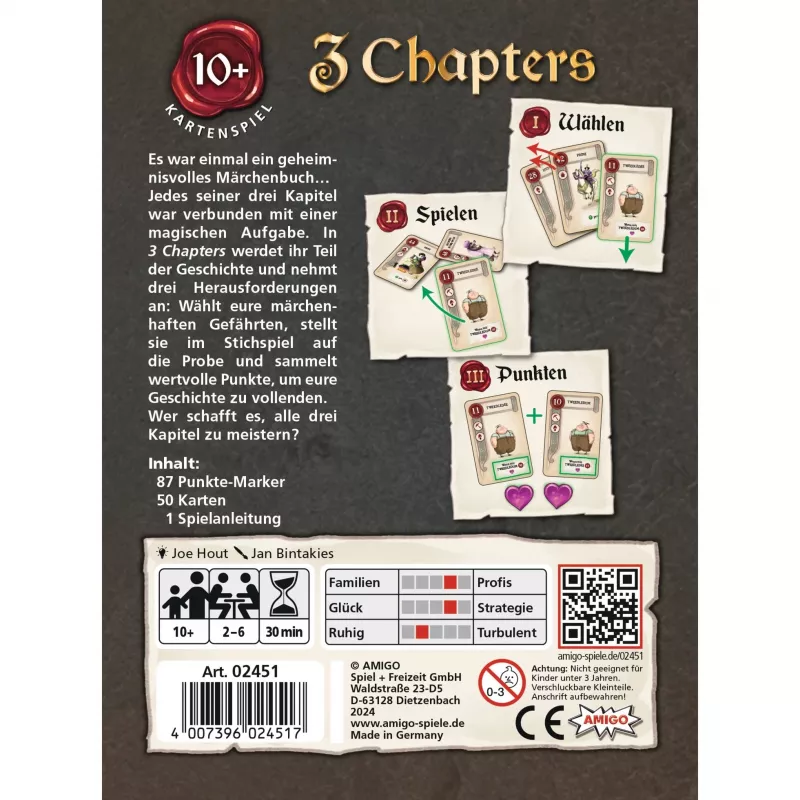 3 Chapters, Kartenspiel