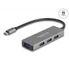 DeLOCK 63173 USB Hub Type-C 5000 Mbit/s Schwarz