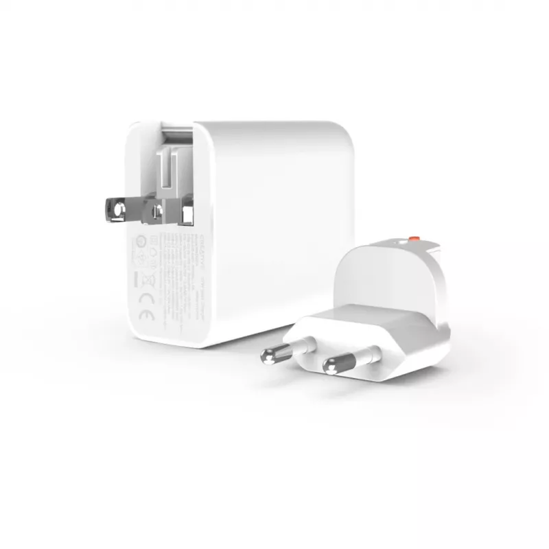 Ladegerät Creative Labs 67W GaN 1x USB-A 2x USB-C PD — 67W Gesamtausgangsleistung, GaN-Technologie