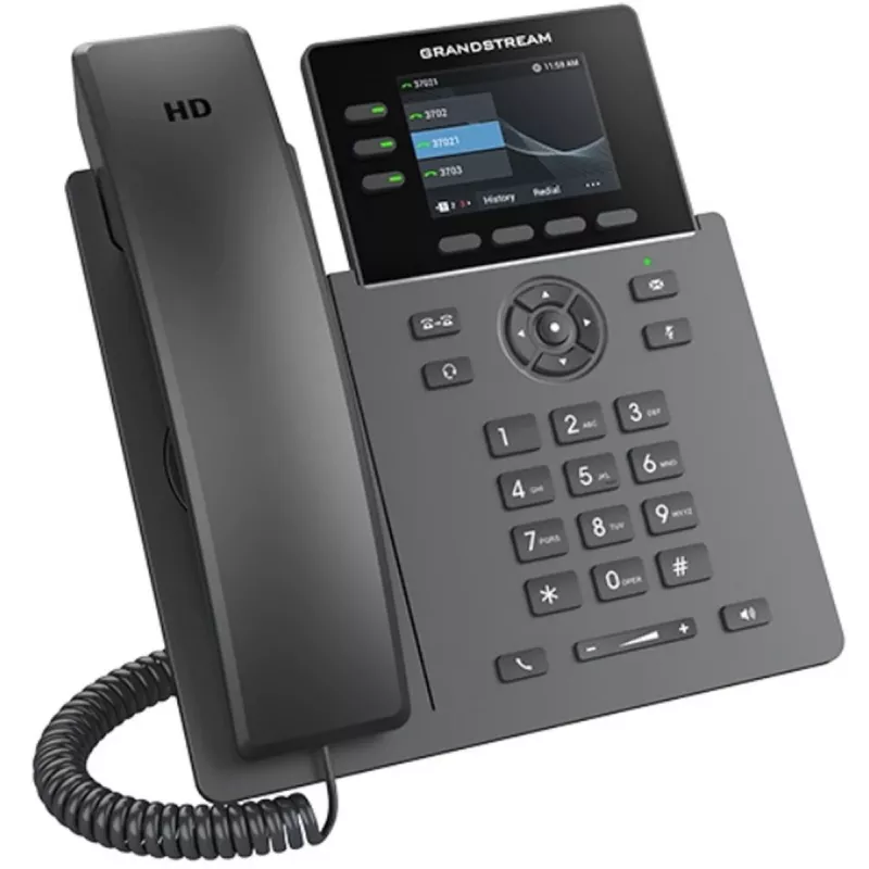Grandstream Networks GRP2611G IP-Telefon Schwarz 3 Zeilen TFT