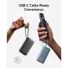Powerbank 545 NANO 30W 10000mAh mit integriertem USB-C-Kabel, schwarz