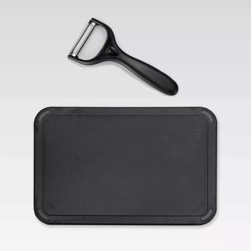 Messer- und Besteckblock-Set Maestro MR-1413 – schwarz, 8-teilig, Edelstahlklingen mit Halter, Papierhandtuchständer