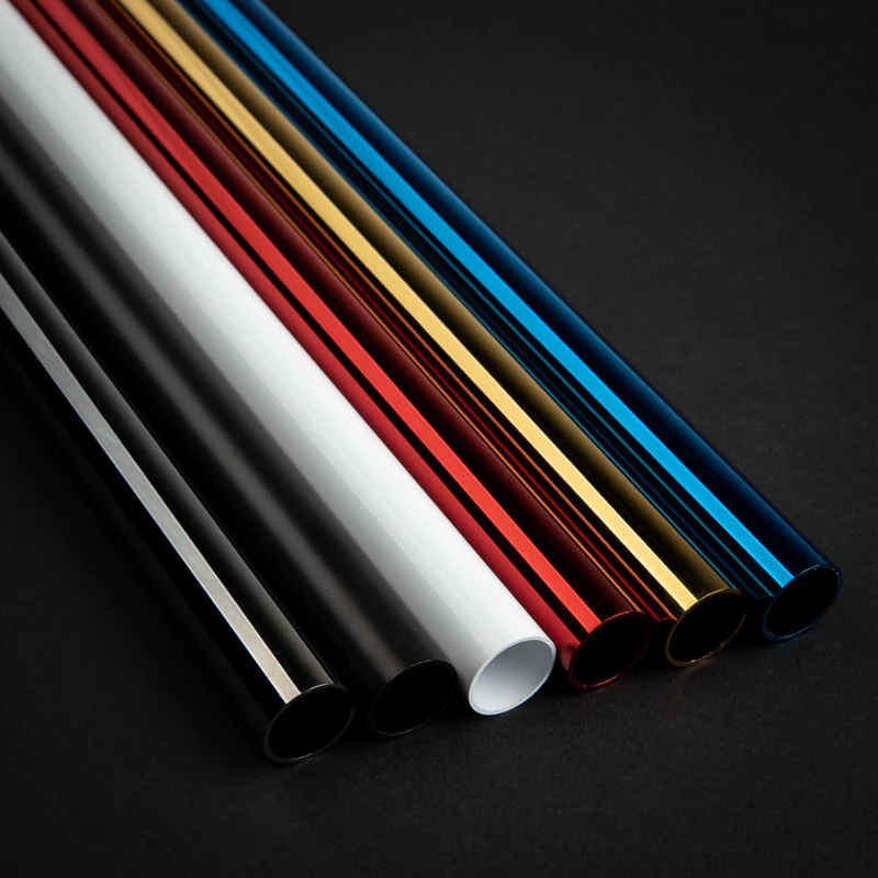 Bitspower None Chamfer Messing Hard Tubing 14 mm AD, 500 mm, Schwarz Glanz
