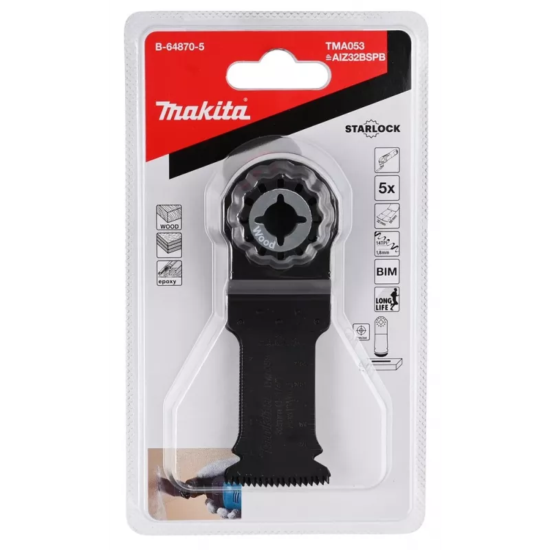 Makita B-64870-5 Stichsäge-/Dekupiersäge-/Säbelsägeblatt Bimetall 5 Stück