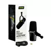 Shure MV7+-K - Vortrags- und Gesangsmikrofon mit XLR/USB-C-Anschluss, schwarz
