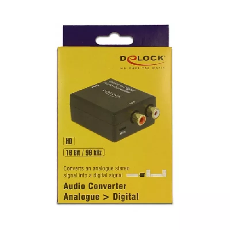 Audio-Konverter DeLOCK 63468 Schwarz