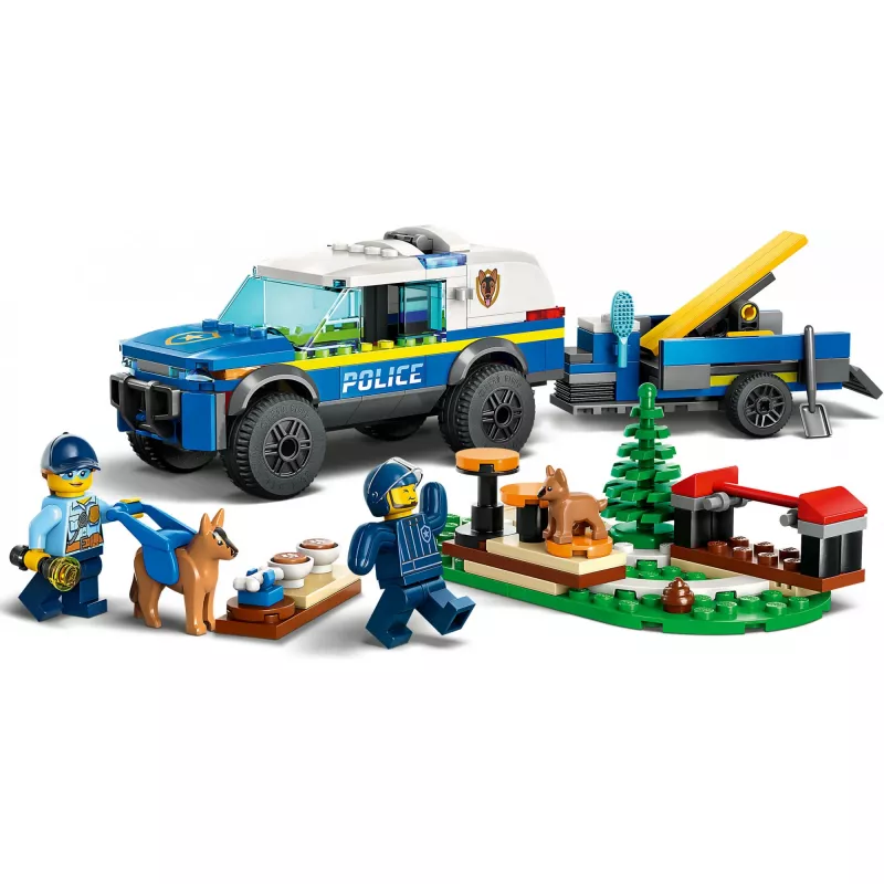 LEGO Mobiles Polizeihunde-Trainingsset mit Polizeihund und Trainingsausrüstung