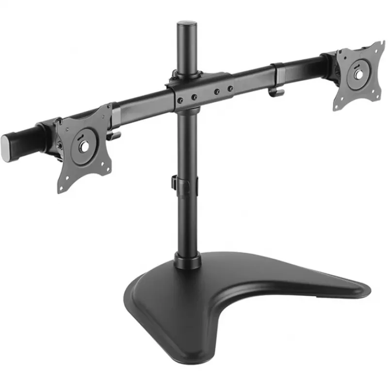 HAGOR HA FS - Montageset (Tischhalter) - für 2 LCD-Displays - Schwarz - Bildschirmgröße: 38-68 cm (15-27)
