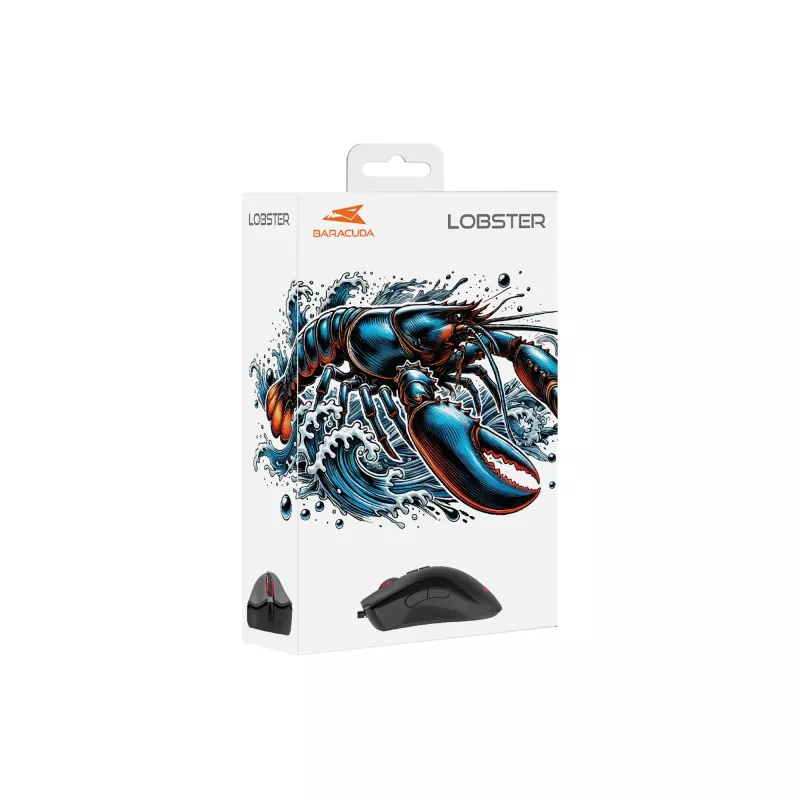 Maus Baracuda BGM-081 Lobster Schwarz USB