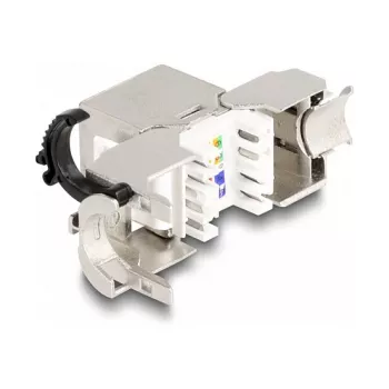DeLOCK Keystone Modul RJ45-Buchse auf LSA Cat.6A STP mit Verriegelungsclip