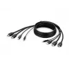 Belkin Secure KVM Combo Kabel - Video- / USB- / Audiokabel - TAA-konform - USB, Miniklinke, HDMI (M)