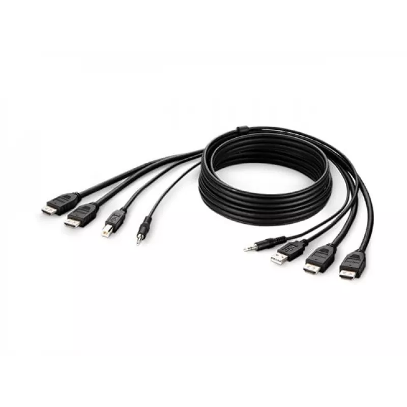 Belkin Secure KVM Combo Kabel - Video- / USB- / Audiokabel - TAA-konform - USB, Miniklinke, HDMI (M)