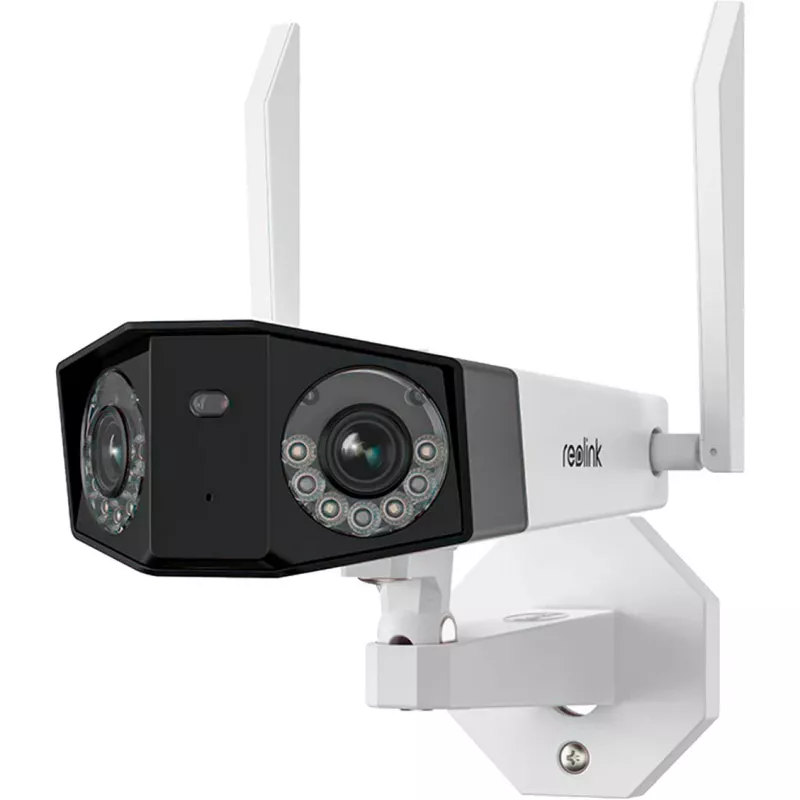 Reolink Duo Series W730 - 4K Außen-Wi-Fi-Kamera, Dual-Objektiv, 180° Panoramablick, Personen-/Fahrzeug-/Tiererkennung
