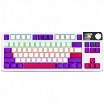 LORGAR KBP70TKLW, Drahtlose TKL Mechanische Gaming-Tastatur Pro, Weiß, EN-Layout