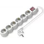 VALUE Power Strip long/Round+Sw. Weiß 6x CEE 7/7 1,5 m – Steckdosenleiste (19.99.0955)
