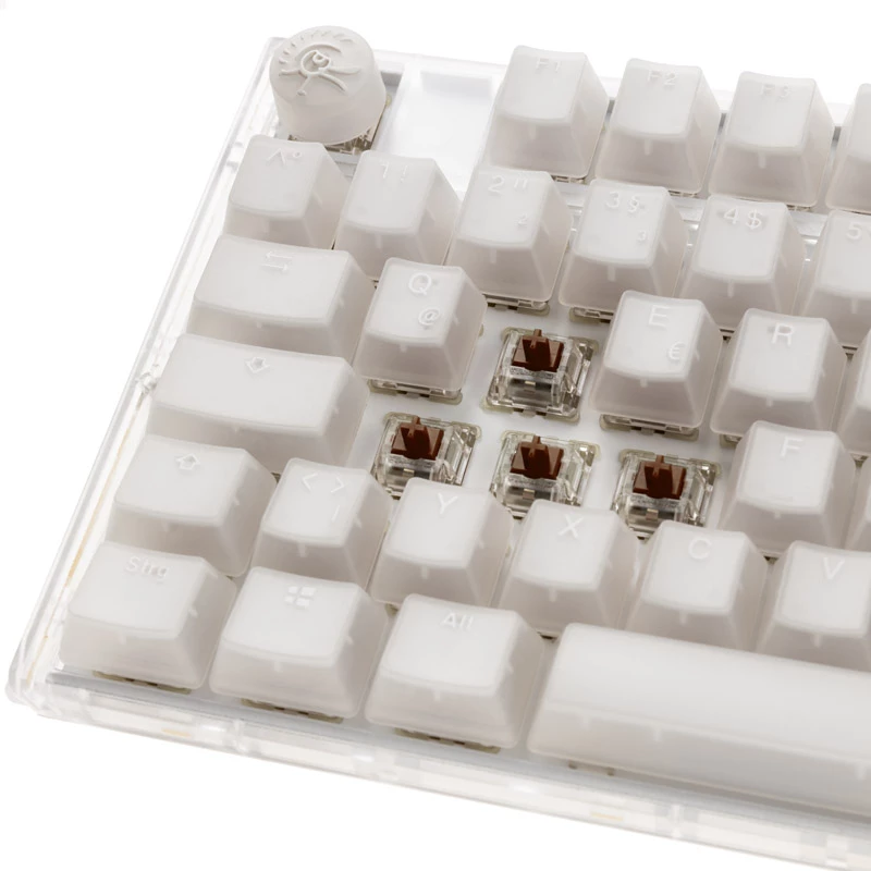 Ducky One 3 RGB Gaming-Tastatur, USB, QWERTY, US-Englisch, Weiß