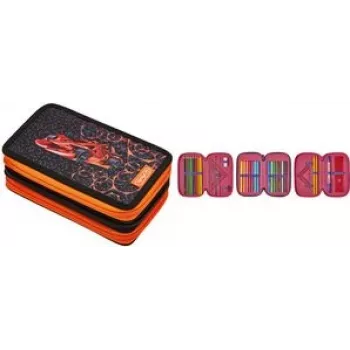 Federmäppchen Herlitz 50038794 Weich Polyester Schwarz Orange 190x115x70mm