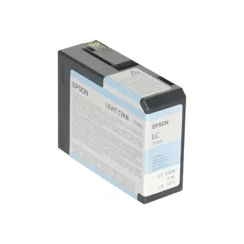 Epson Einzelpackung HellCyan T580500, HellCyan, Pigmenttinte, 80 ml, 1 Stück, Einzelpackung