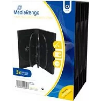 MEDIARANGE BOX35-8 - Jewelcase - 8 Discs - Schwarz - Kunststoff - 120 mm - staubgeschützt - kratzfest