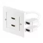 Wentronic Goobay HDMI™ Wanddose - 2 x HDMI™ A-Buchse > 2 x HDMI™ A-Buchse (51723)