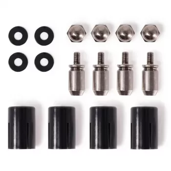 Montageset Alphacool 15724 Schwarz Edelstahl 17 mm Höhe