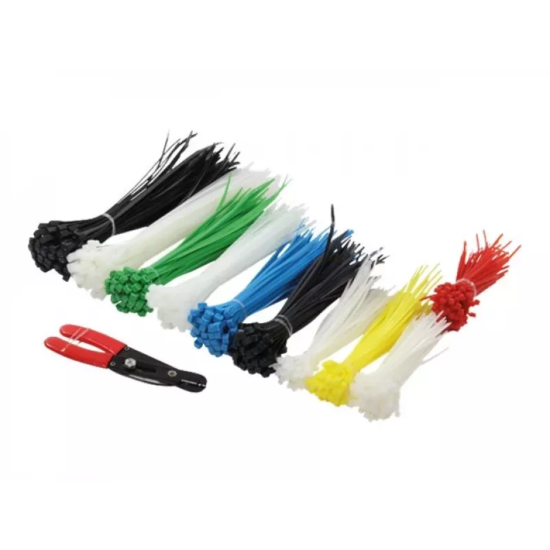 Kabelbinder LogiLink KAB0019 Nylon Schwarz Blau Grün Rot Weiß