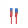 LANBERG PATCHCORD S/FTP CAT.6A 0.5M ROT LSZH