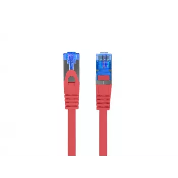 LANBERG PATCHCORD S/FTP CAT.6A 0.5M ROT LSZH