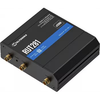 Router TELTONIKA RUT281 LTE Cat4 mit eSIM, Wi‑Fi und Dual-Ethernet, global 150/50 Mbit/s