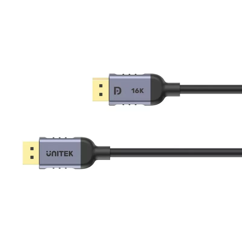 UNITEK C1628GY01-5M DisplayPort-Kabel, schwarz/grau