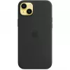 Apple iPhone 14 Plus Silikon Case mit MagSafe – Midnight
