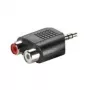 3.5mm Adapter VALUE 3.5mm M auf 2x RCA F