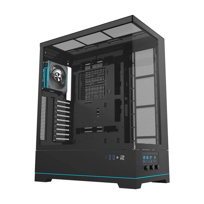 Computergehäuse darkFlash DY451L PRO Schwarz ATX Schwarz