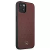 Mercedes MEHCP13SPSQRE iPhone 13 mini 5,4 Rot/rot Hartschale Leder Sternmuster