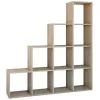Topeshop STEP SONOMA 4X4 Wohnzimmer-Bücherregal