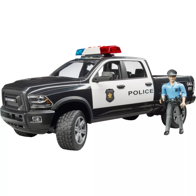 Polizei-Pickup-Spielzeug BRUDER RAM 2500 Police 02505 – Modell im Maßstab, Spielfahrzeug