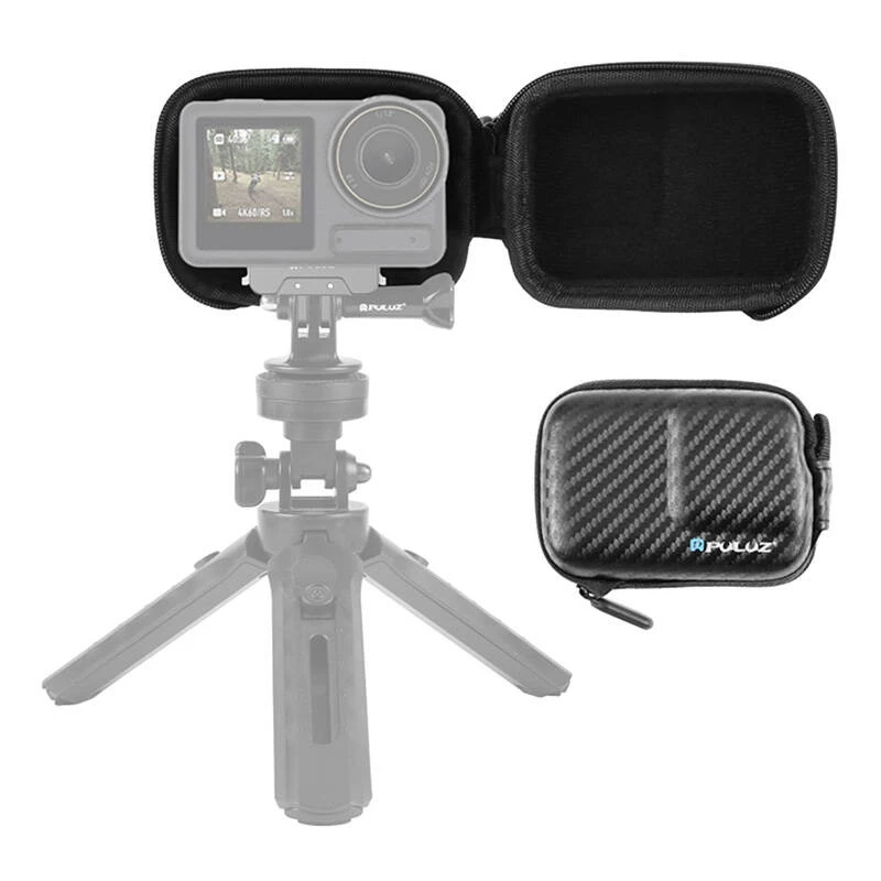 Mini-Kameratasche für DJI Osmo Action 4/3 PU946B, kompakte Schutzhülle, schwarz
