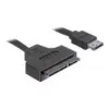 SATA-Kabel DeLOCK ESATAP-100 0,5m Schwarz