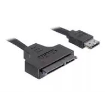 SATA-Kabel DeLOCK ESATAP-100 0,5m Schwarz