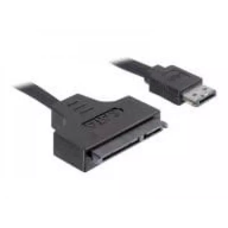 SATA-Kabel DeLOCK ESATAP-100 0,5m Schwarz