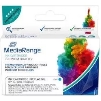 Cartridge MediaRange HP NR 951XL Chip & Ink Level Cyan
