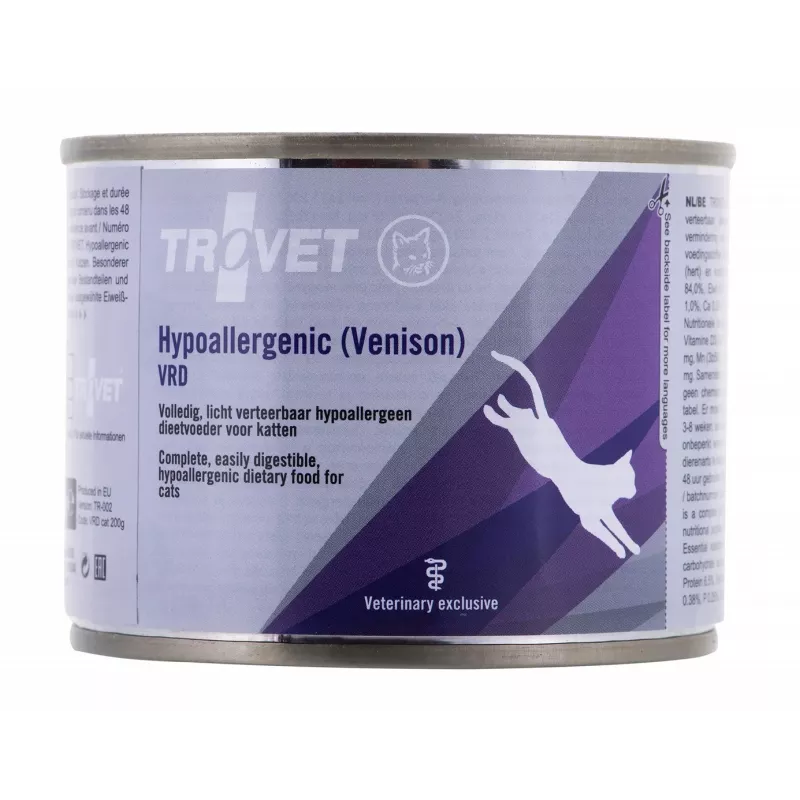 TROVET Hypoallergenic VRD mit Wild - Nassfutter für Katzen - 200g
