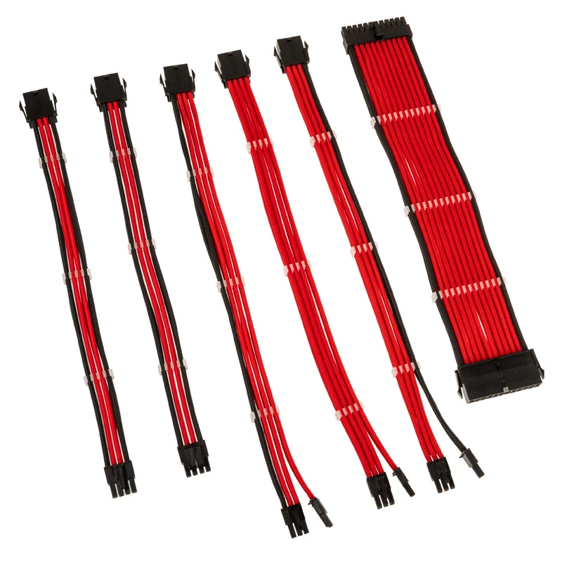 Kabel-Verlängerungskit Kolink Core Adept Rot 0,35 m 6 Stück
